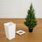 45" UV Resistant Artificial Cedar Tree in White Tower Planter (Indoor/Outdoor)